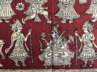 439 Mata Ni Pachedi Kalamkari Art Painting-WOVENSOULS-Antique-Vintage-Textiles-Art-Decor