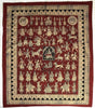 439 Mata Ni Pachedi Kalamkari Art Painting-WOVENSOULS-Antique-Vintage-Textiles-Art-Decor