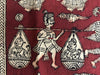 439 Mata Ni Pachedi Kalamkari Art Painting-WOVENSOULS-Antique-Vintage-Textiles-Art-Decor