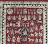 439 Mata Ni Pachedi Kalamkari Art Painting-WOVENSOULS-Antique-Vintage-Textiles-Art-Decor