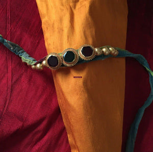 482 Ancestral Rabari Tribal Necklace Choker-WOVENSOULS-Antique-Vintage-Textiles-Art-Decor