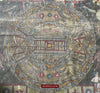 507 SOLD Old Jain Pichvai Painting w Lok Purush & Jambudwip Cosmology Icons-WOVENSOULS-Antique-Vintage-Textiles-Art-Decor