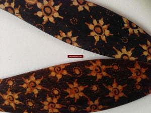 5131 Set - Wood Envelope Opener With Java Batik Art-WOVENSOULS-Antique-Vintage-Textiles-Art-Decor