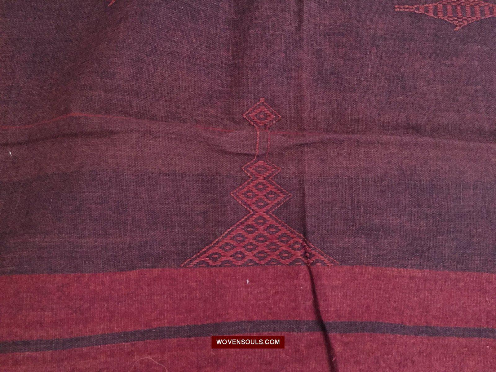 E5214- Orissa Tribal Koraput Kotpad Cotton Shawl-WOVENSOULS-Antique-Vintage-Textiles-Art-Decor