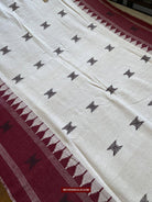 E5304- Orissa Tribal Koraput Kotpad Cotton Shawl-WOVENSOULS-Antique-Vintage-Textiles-Art-Decor