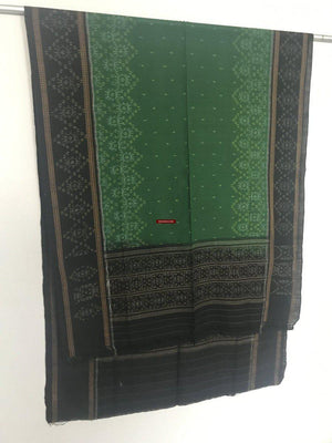 5305 SOLD Striking Cotton Ikat Hand woven Shawl Scarf from Odisha - Indian Textile Art-WOVENSOULS-Antique-Vintage-Textiles-Art-Decor