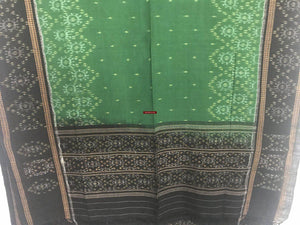 5305 SOLD Striking Cotton Ikat Hand woven Shawl Scarf from Odisha - Indian Textile Art-WOVENSOULS-Antique-Vintage-Textiles-Art-Decor