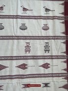 E5305 Large Orissa Tribal Koraput Figurative Ceremonial Shawl-WOVENSOULS-Antique-Vintage-Textiles-Art-Decor