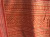 5306 Scarf / Stole / Wrap / Cravat Cotton Handloom Textile Art Ikat from Odisha-WOVENSOULS-Antique-Vintage-Textiles-Art-Decor