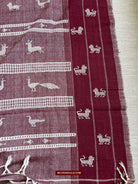 E5306 SUPERB Orissa Tribal Koraput Figurative Ceremonial Shawl-WOVENSOULS-Antique-Vintage-Textiles-Art-Decor