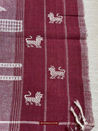 E5306 SUPERB Orissa Tribal Koraput Figurative Ceremonial Shawl-WOVENSOULS-Antique-Vintage-Textiles-Art-Decor