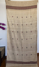 E5307 - Large Orissa Tribal Koraput Kotpad Raw Silk Shawl-WOVENSOULS-Antique-Vintage-Textiles-Art-Decor