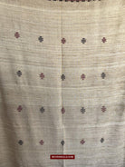 E5307 - Large Orissa Tribal Koraput Kotpad Raw Silk Shawl-WOVENSOULS-Antique-Vintage-Textiles-Art-Decor