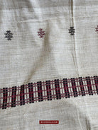 E5307 - Large Orissa Tribal Koraput Kotpad Raw Silk Shawl-WOVENSOULS-Antique-Vintage-Textiles-Art-Decor