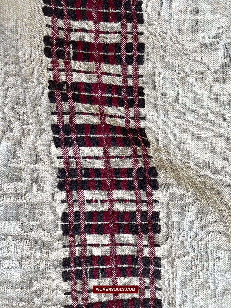 E5307 - Large Orissa Tribal Koraput Kotpad Raw Silk Shawl-WOVENSOULS-Antique-Vintage-Textiles-Art-Decor