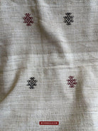 E5307 - Large Orissa Tribal Koraput Kotpad Raw Silk Shawl-WOVENSOULS-Antique-Vintage-Textiles-Art-Decor