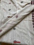 E5307 - Large Orissa Tribal Koraput Kotpad Raw Silk Shawl-WOVENSOULS-Antique-Vintage-Textiles-Art-Decor