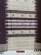 E5308 - Orissa Tribal Koraput Kotpad Raw Silk Shawl-WOVENSOULS-Antique-Vintage-Textiles-Art-Decor