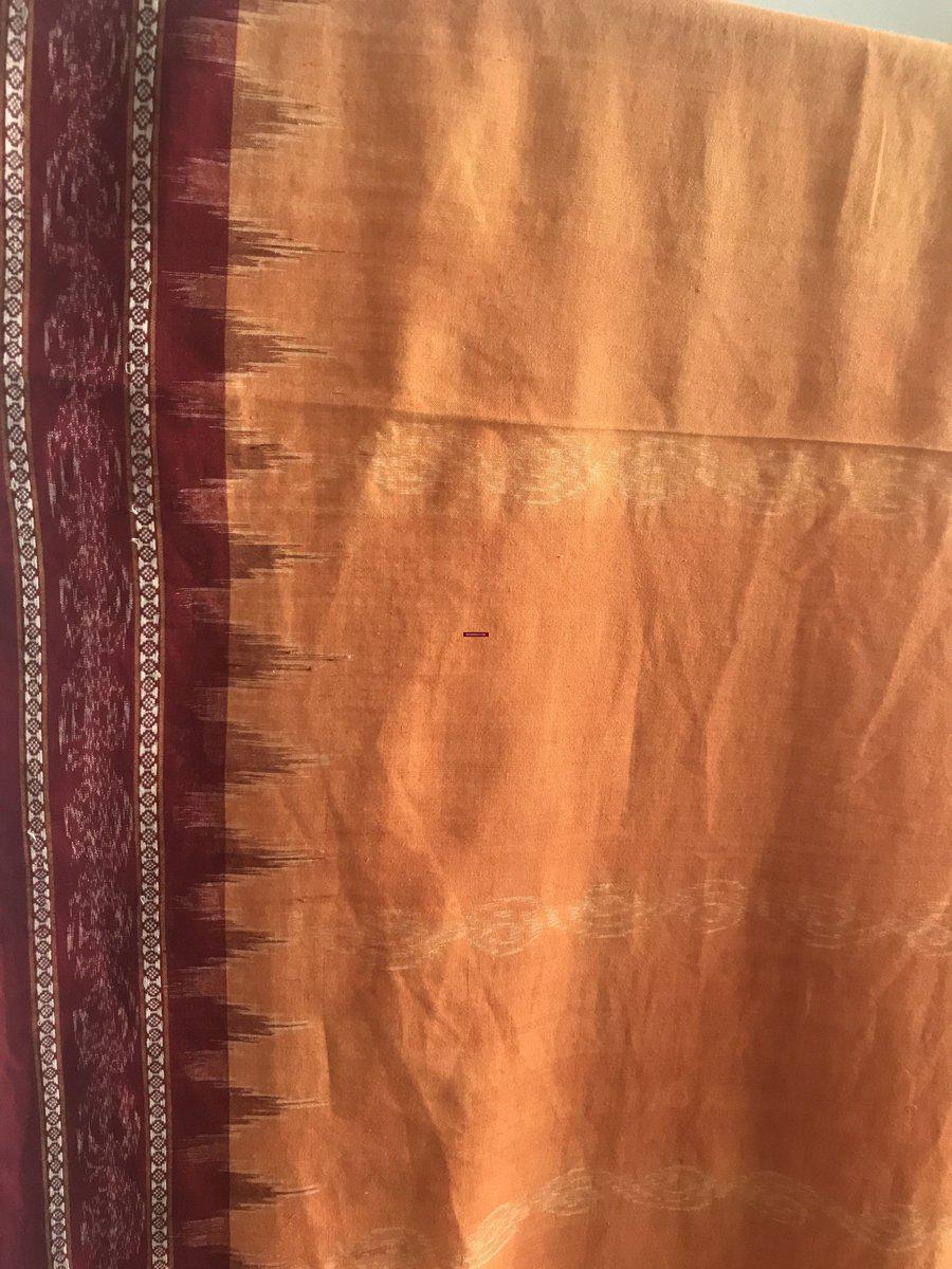 5309 VERKAUFT Vintage Ikat Schultertuch von Odisha - Hervorragende Erdfarben-WOVENSOULS-Antike-Vintage-Textilien-Kunst-Dekor