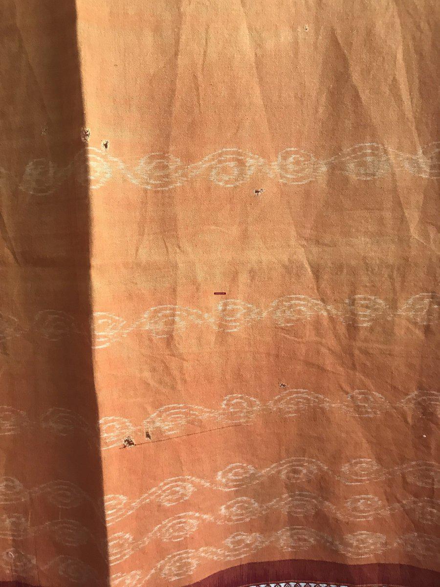 5309 VERKAUFT Vintage Ikat Schultertuch von Odisha - Hervorragende Erdfarben-WOVENSOULS-Antike-Vintage-Textilien-Kunst-Dekor