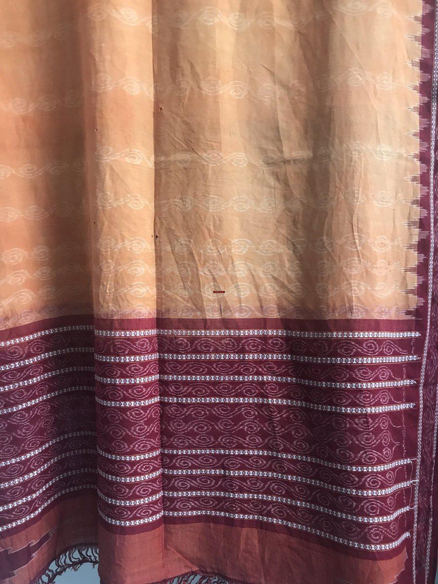 5309 VERKAUFT Vintage Ikat Schultertuch von Odisha - Hervorragende Erdfarben-WOVENSOULS-Antike-Vintage-Textilien-Kunst-Dekor