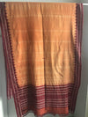 5309 SOLD Vintage Ikat Shoulder Cloth from Odisha - Superb Earth Colors-WOVENSOULS-Antique-Vintage-Textiles-Art-Decor