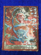 5600 SOLD Antique Miniature Thangka Burhany Zurag Mongolia Buddhist Art-WOVENSOULS-Antique-Vintage-Textiles-Art-Decor