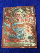 5600 SOLD Antique Miniature Thangka Burhany Zurag Mongolia Buddhist Art-WOVENSOULS-Antique-Vintage-Textiles-Art-Decor