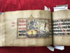 565 SOLD Indian Sanskrit Manuscript - Bhagvat Gita with Miniature Paintings-WOVENSOULS-Antique-Vintage-Textiles-Art-Decor