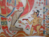 570 Large Antique Balinese Ramayan Painting Folk Art-WOVENSOULS-Antique-Vintage-Textiles-Art-Decor