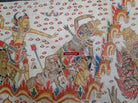 570 Large Antique Balinese Ramayan Painting Folk Art-WOVENSOULS-Antique-Vintage-Textiles-Art-Decor