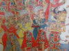 570 Large Antique Balinese Ramayan Painting Folk Art-WOVENSOULS-Antique-Vintage-Textiles-Art-Decor