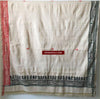 5713 Hand Printed Silk Shawl with Warli Motifs - Recently Made-WOVENSOULS-Antique-Vintage-Textiles-Art-Decor