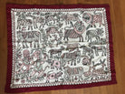 5722 SOLD Pair of Old Bihar Soojani Kantha Panels-WOVENSOULS-Antique-Vintage-Textiles-Art-Decor