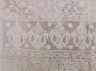 5726 SOLD- Old Chikan Hand Embroidery Fragment Baby Pink Cotton-WOVENSOULS-Antique-Vintage-Textiles-Art-Decor