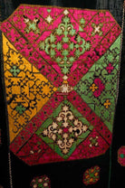 582 SOLD - Outstanding Antique Bridal Swat Valley Embroidery Phulkari Shawl Textile-WOVENSOULS-Antique-Vintage-Textiles-Art-Decor