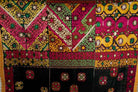 582 SOLD - Outstanding Antique Bridal Swat Valley Embroidery Phulkari Shawl Textile-WOVENSOULS-Antique-Vintage-Textiles-Art-Decor