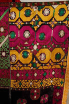 582 SOLD - Outstanding Antique Bridal Swat Valley Embroidery Phulkari Shawl Textile-WOVENSOULS-Antique-Vintage-Textiles-Art-Decor