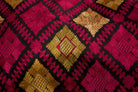 584 Antique Black Swat Valley Shawl Textile-WOVENSOULS-Antique-Vintage-Textiles-Art-Decor