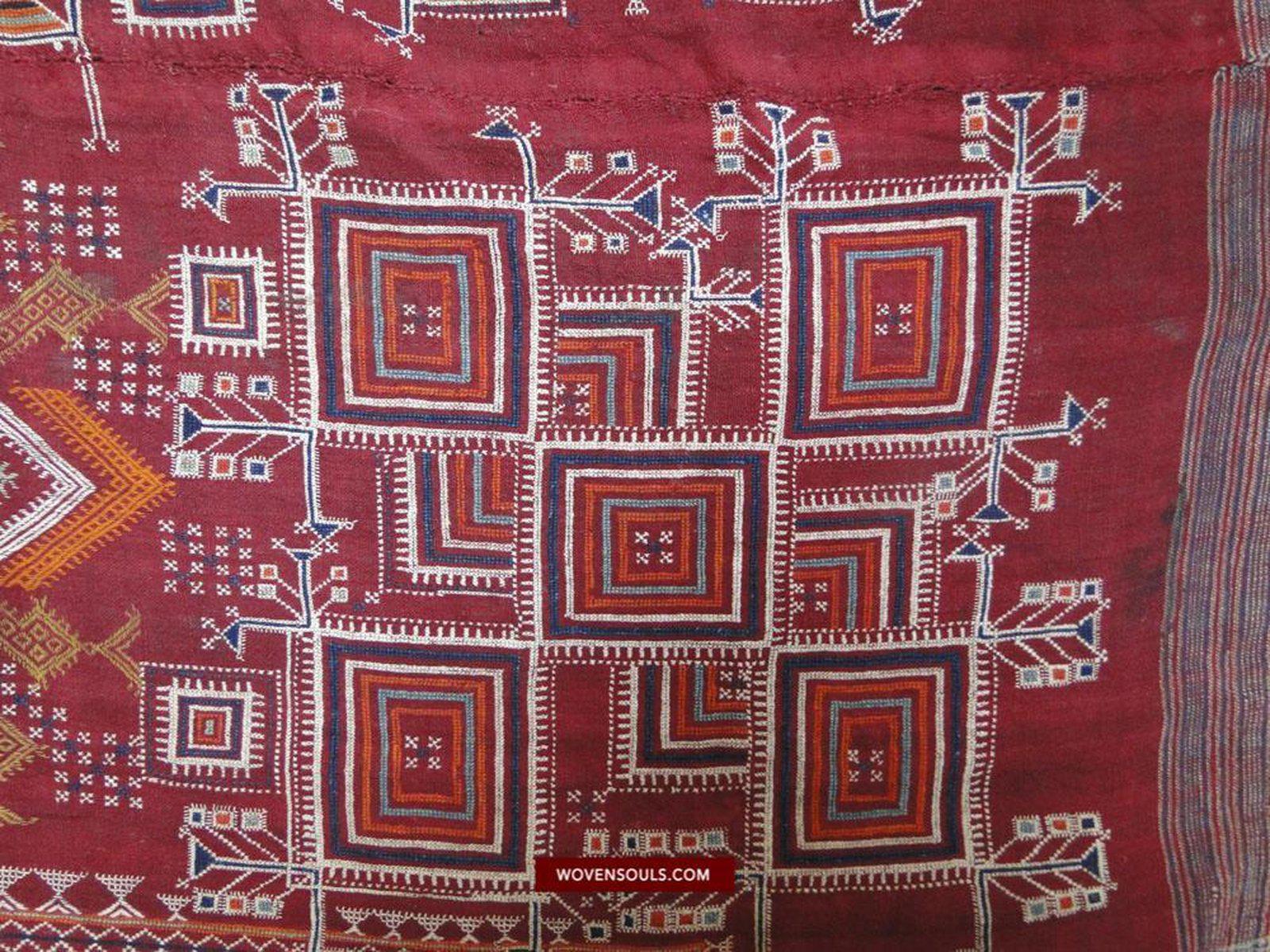 606 Amazing Rajasthan Shekhawati Bishnoi Wedding Shawl Indian textiles Embroidery-WOVENSOULS-Antique-Vintage-Textiles-Art-Decor