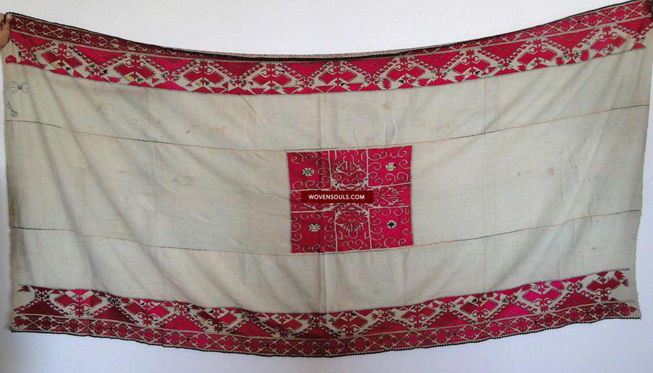 626 ANtique Textile Art Swat Valley Wedding Shawl-WOVENSOULS-Antique-Vintage-Textiles-Art-Decor