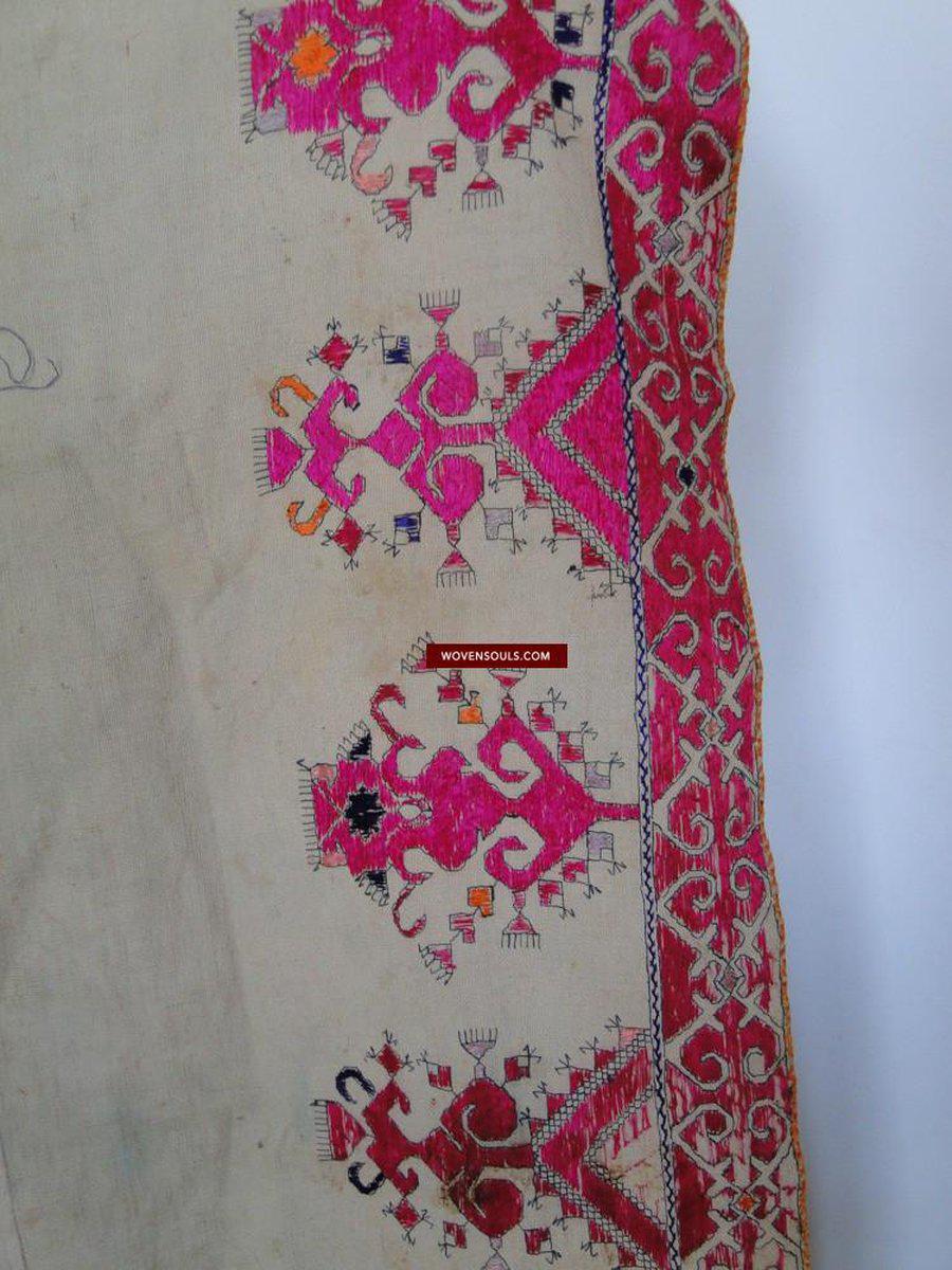 627 ANtique Textile Art Swat Valley Wedding Shawl-WOVENSOULS-Antique-Vintage-Textiles-Art-Decor