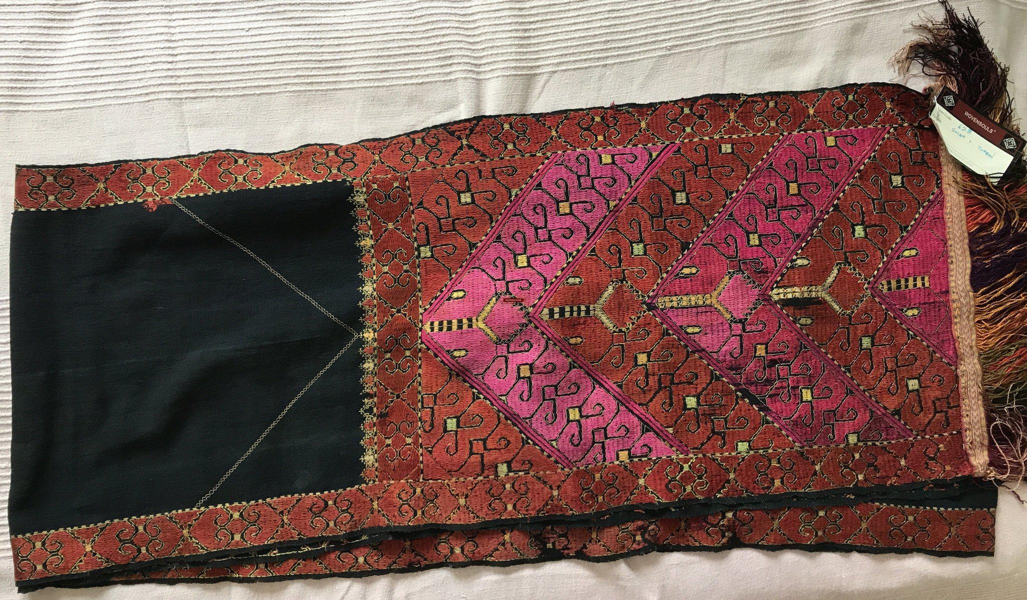 628 Wedding Turban - Swat Valley Textile-WOVENSOULS-Antique-Vintage-Textiles-Art-Decor