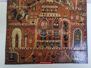 632 Patta Chitra Painting Art From Jagannath Puri-WOVENSOULS-Antique-Vintage-Textiles-Art-Decor
