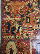 632 Patta Chitra Painting Art From Jagannath Puri-WOVENSOULS-Antique-Vintage-Textiles-Art-Decor