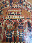 632 Patta Chitra Painting Art From Jagannath Puri-WOVENSOULS-Antique-Vintage-Textiles-Art-Decor