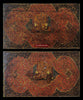 634 Pair of Large Antique Qajar Persian Lacquered Manuscript Book Cover Bindings-WOVENSOULS-Antique-Vintage-Textiles-Art-Decor