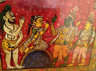 635 Old Patta Chitra Painting Jatripatti Art Jagannath Puri - Rare Subject-WOVENSOULS-Antique-Vintage-Textiles-Art-Decor