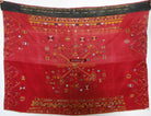 638 Old Rajasthan Tribal Wedding Shawl embroidery Indian Textiles Art-WOVENSOULS-Antique-Vintage-Textiles-Art-Decor