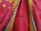 639 Old Rajasthan Tribal Wedding Shawl Double Sided embroidery-WOVENSOULS-Antique-Vintage-Textiles-Art-Decor